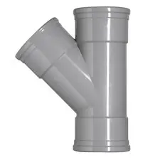 Martens PVC T-stuk 45° Ø160-160 Manchet 3XMM 53395