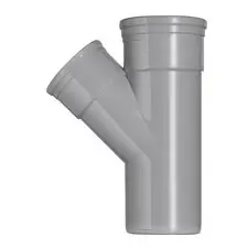 MAKU PVC T-stuk 45° Ø160-110 Manchet 2XMM 53364