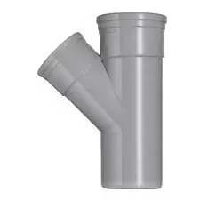 Martens PVC T-stuk 45° Ø160-125 Manchet 2XMM 53366