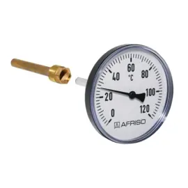 Afriso Thermometer 0-120° Achter 1/2" - Ø63mm - L= 40mm 63801