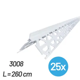 RS PVC 3008-260 Bundel Hoekbeschermer PVC 8 mm. (25x)