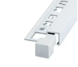 QUTEX Vierkant Alu Gecoat Wit 10 mm Hoekstuk (2x) OX