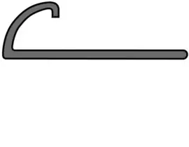 MP Rond PVC Jasmijn 8 x 2700mm 8916 Tegelprofiel