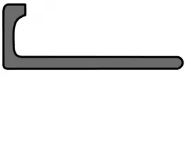 MP Recht PVC Jasmijn 8 x 2700mm 8938 Tegelprofiel