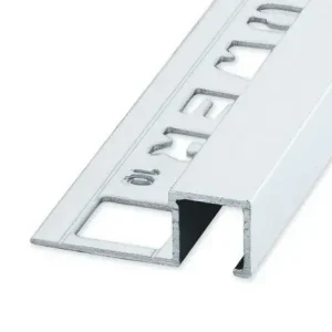 QUTEX Vierkant Alu Mat Zilver 11 x 2700mm OX-E062710127 Tegelprofiel