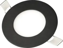 Horoz Slim 6W LED Dimbaar Inbouw ROND BLACK 6400K
