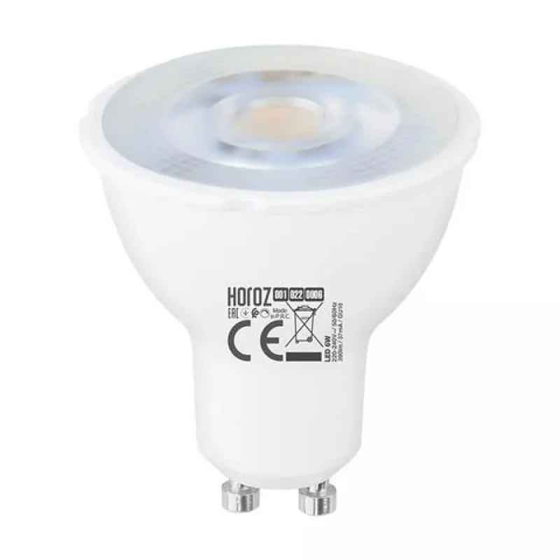 Horoz Plus-6 Vision Led spot GU10 6W 3000K Dimbaar