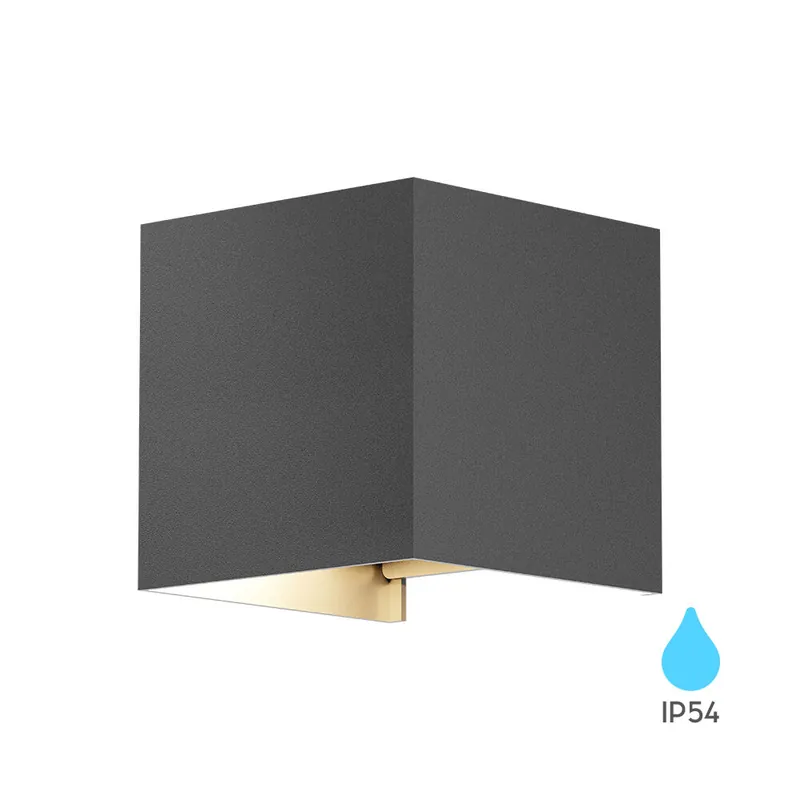 Braytron VEKTA WALL LIGHT 2-WAY Zwart 1xG9 IP65