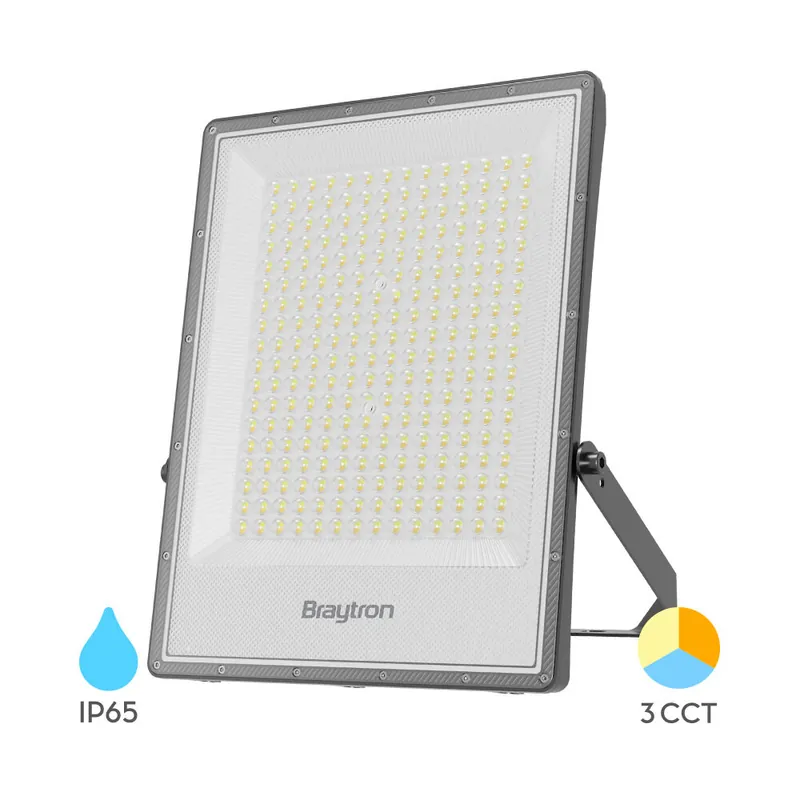 Braytron FLOOD PF 200W Grijs 3CCT IP65 LED Bouwlamp