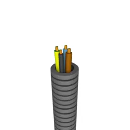 Preflex 3 x 2,5 mm² + 2 x 1,5 mm² 19mm Flexibel 100m.