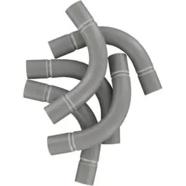MAKU Bocht Elektrabuis PVC Grijs SV 3/4" 301151 (48x)
