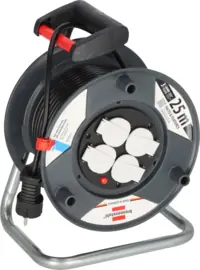 Kabelhaspel 4V ZWART 25 m. (3 x 1.5 mm²) 1215056