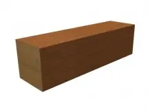 Merantie ruw 80x130 mm. 275 cm.
