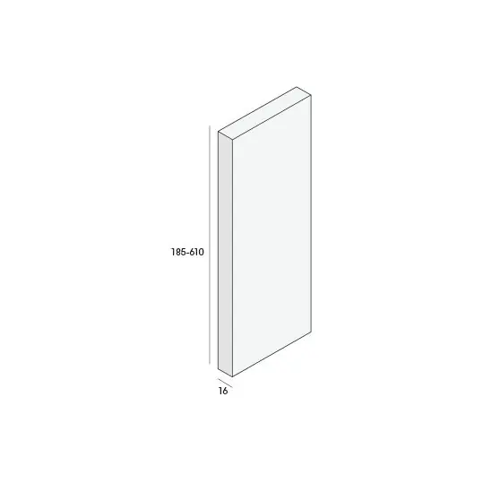 Unipanel bouwpaneel 185x16mm wit 580 cm. lang