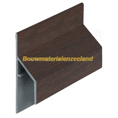 Trim/kraal aansluitprofiel 17mm Keralit donker eiken classic nerf 600 cm. lang