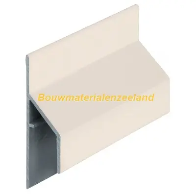 Trim/kraal aansluitprofiel 17mm Keralit sandcream pure mat 600 cm. lang