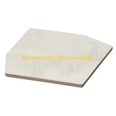 Eindkap uitwendig rechthoekverbindingprofiel Keralit bruingrijs classic nerf