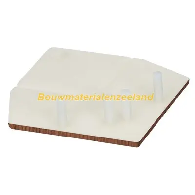 Eindkap uitwendig rechthoekverbindingprofiel Keralit bruin redceder classic nerf