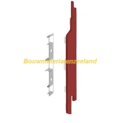 Eindkap+connector rechts voor 2814 (5st) rood classic nerf