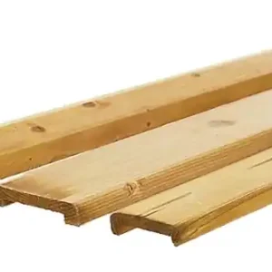 Woodvision Geschaafde afdeklat grenen 1,9x7x181,5 cm, smal, t.b.v. recht en toogscherm