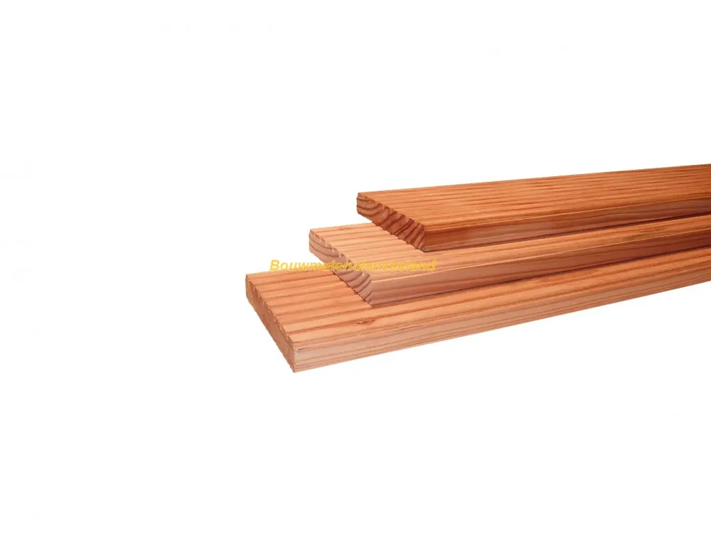 Douglas geschaafd dekdeel gedroogd 2.4x13.8x300 cm blank (vlonderplank) Antislip