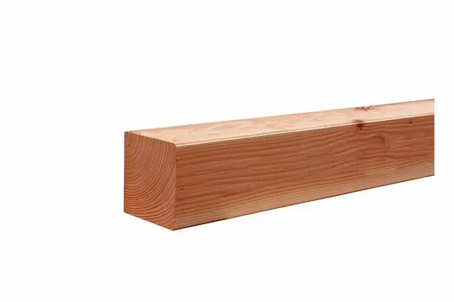 Woodvision Douglas geschaafde paal 6,5x6,5x300 cm, onbehandeld