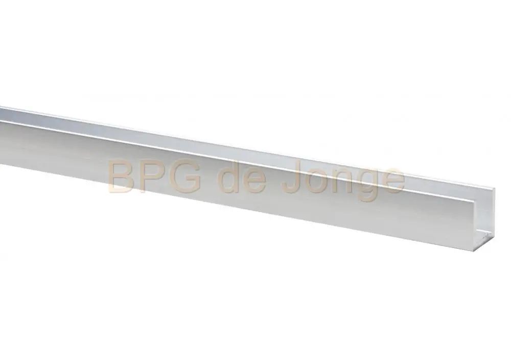 U-profiel aluminium brute 10x10x10x1,5mm 1m