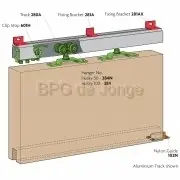 Henderson verpakte Husky set, 2400mm alu geanod. - 100kg