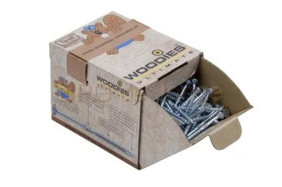 Woodies Ult. spaanplaatschroef 4.0x20 verz. kop zelfb. pt tx-20 voldraad verz. ds 200 st