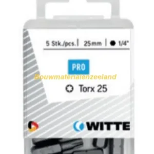 Bitsen Witte Torx [ 5x] T25 25mm 1/4" 42