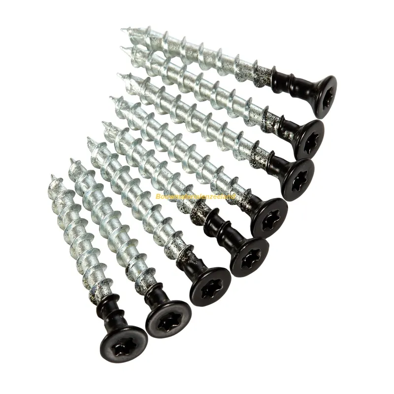 Axa Set 8 st schroeven torx 4,5x40mmstaalverzinkt zwart gelakt ean 19454056E