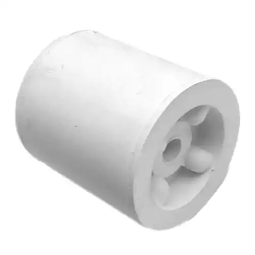 Deurbuffer kunststof wit 65 mm