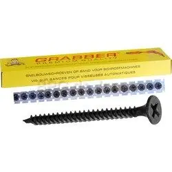 Grabber band-snelbouwschroef 3.9x25 trompetkop grove dr gefos ds 1000 st