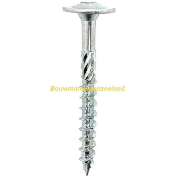 Woodies Ult. tellerkopschroef 8.0x80 tellerkop zelfb. pt tx-40 deeldraad verzinkt ds 50 st