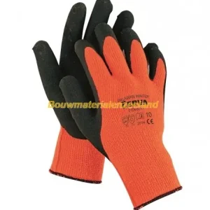 Werkhandschoen winter Palawan Fluor oranje maat 9