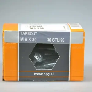 tapbout M6x30 6-kantkop SW-10 metr. verz. DIN933 staal 8.8 ds 30 st