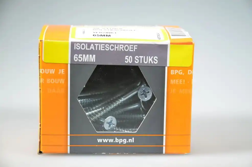 isolatieschroef 4.2x65 trompetkop deeldr verz ds 50 st