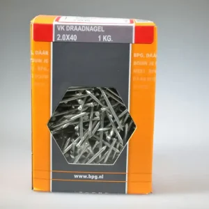 Draadnagel 2.0x40 verloren kop verz. staal ds 1 kg