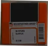 slagplug 80 verz. kraag nylon/staal ds 50 st
