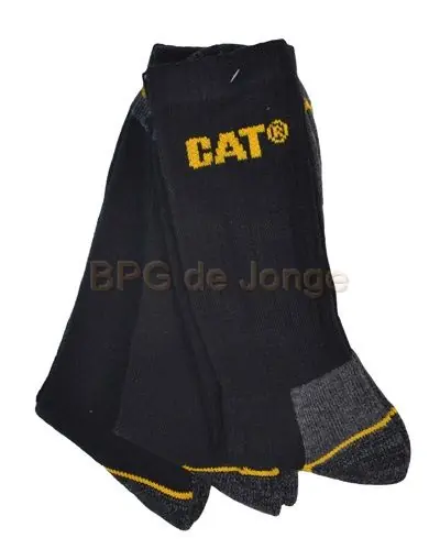 CAT sokken Worker zwart maat 46-50 bundel 3 paar