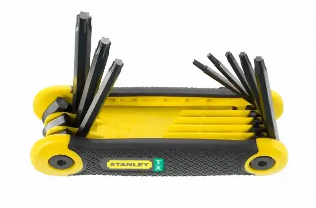 Stiftsleutelset torx 8 delig op kaart