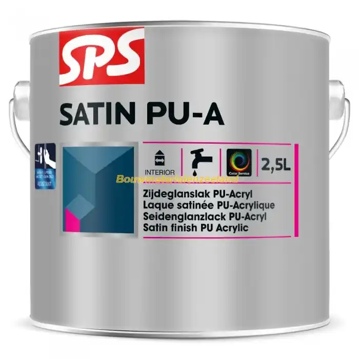 SPS Satin PU-A wit bi blik 2,5 ltr