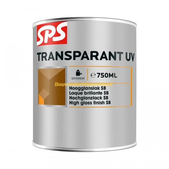 SPS Transparant UV mahonie 9206 bu blik 750 ml