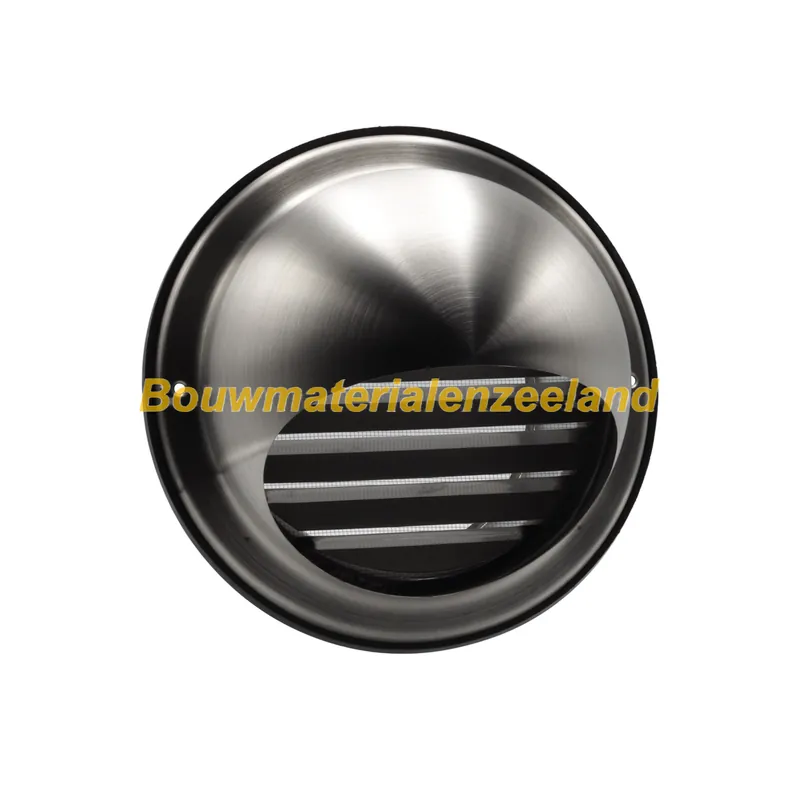 Buitenrooster bol model diam. 150mm, RVS, met gaas