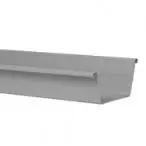 Bakgoot grijs 125mm L= 4000mm