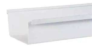 Bakgoot wit 180mm L= 4000mm