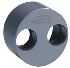 Dubbel verloop 2xlm 110x40/40mm 54686/11