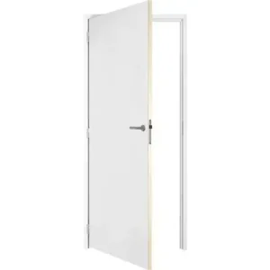 Vuren gemonteerd kozijn met deur honingraat Rechts stomp 56x120 deurmaat 78x211,5 1x wit gegrond