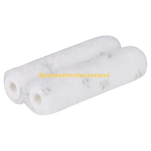 Microvezel Aflakroller, 10 cm, 5mm vacht, (2 stuks)