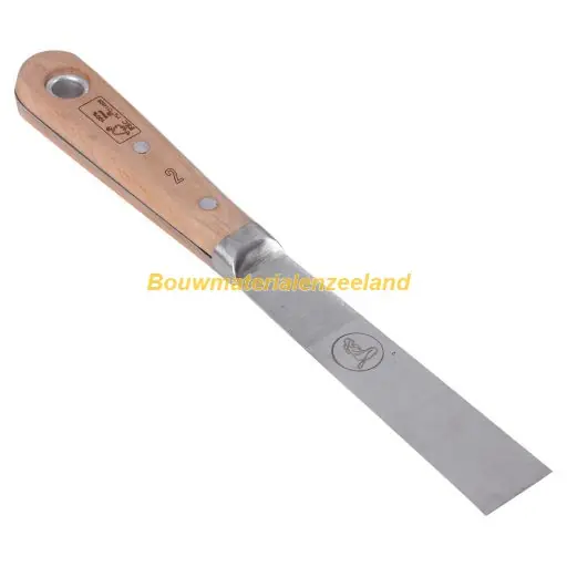 Copenhagen Pro Plamuurmes Engels model, 25 mm, houten handvat
